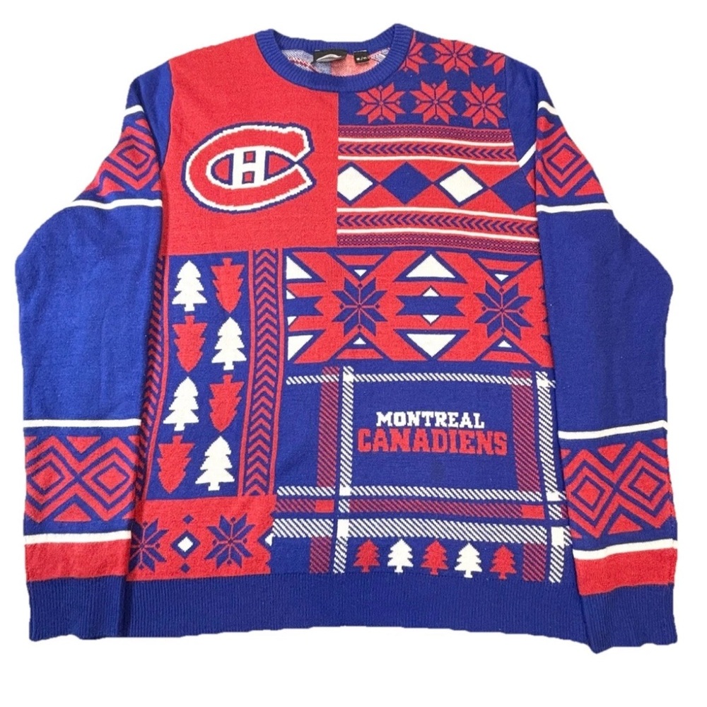 NHL Montreal Canadiens Sweater Men’s‎ Xl Ugly Christmas Sweater